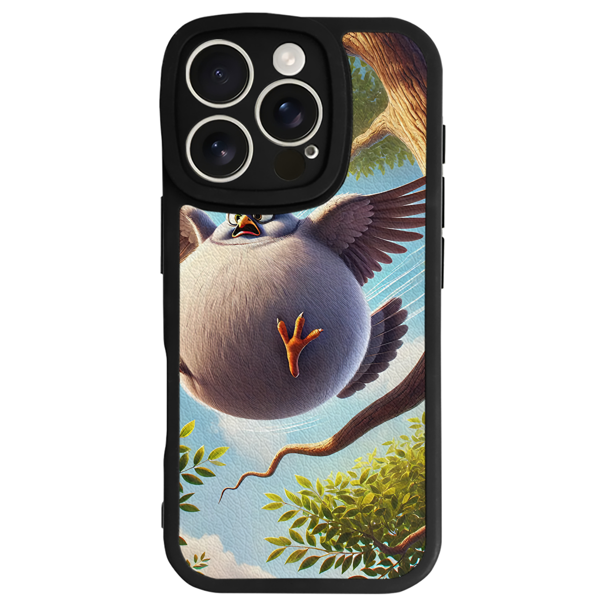 （画像用） Angry Birds アングリーバード 【iPhone 16シリーズ対応】シリコンスマホケース（レザー調） 材質：シリコン